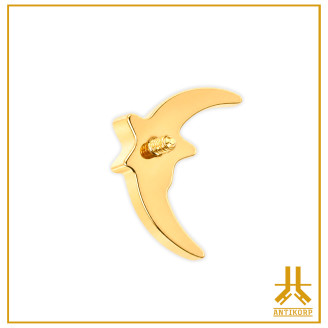 Titanium tip F136 PVD Gold Shiny Moon V3