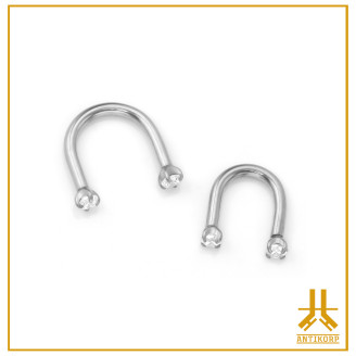 U Shape Bar Titanium F136 - Internal threading V1