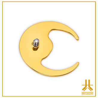Piercing Soleil et Lune Doré – Titane F136 | ANTIKORP