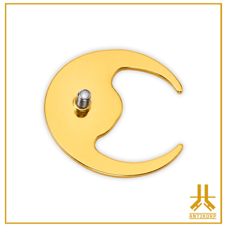Piercing Soleil et Lune Doré – Titane F136 | ANTIKORP