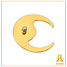 Gold Sun & Moon Piercing – ASTM F136 Titanium | ANTIKORP