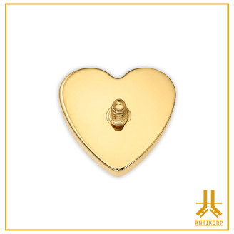 old Rainbow Heart Piercing – Titanium F136 | ANTIKORP