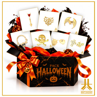 Pack Halloween Piercing Titane F136 PVD Gold | ANTIKORP